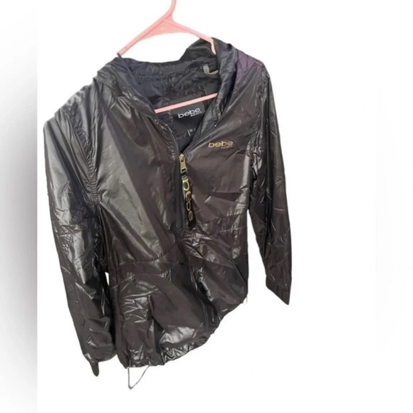 Bebe Sport Black Windbreaker Jacket - Picture 6 of 8